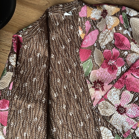 Alfred Dunner Montego Bay Printed Reversible Quilted Jacket - Picture 4 of 10